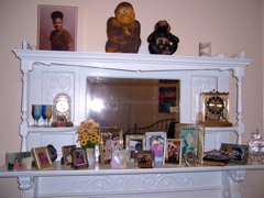 The mantelpiece