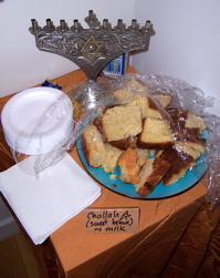 Challah, menorah